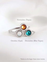birthstone ring (3mm)