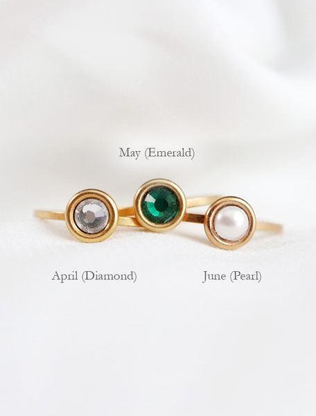 birthstone ring (4mm)