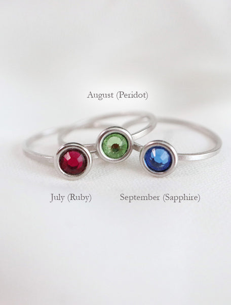birthstone ring (4mm)
