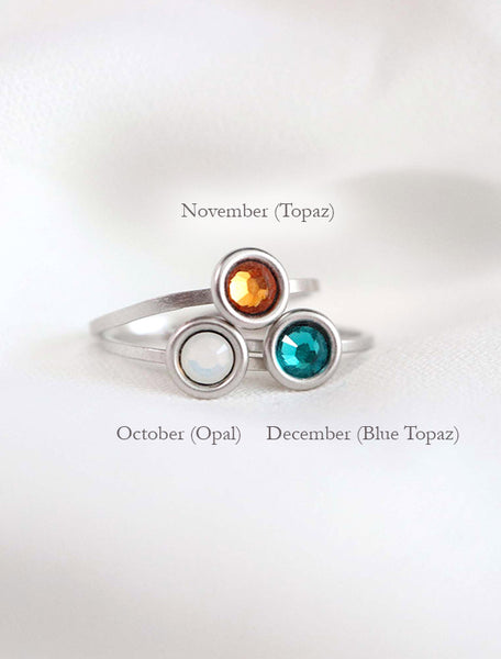 birthstone ring (4mm)