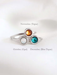 birthstone ring (4mm)