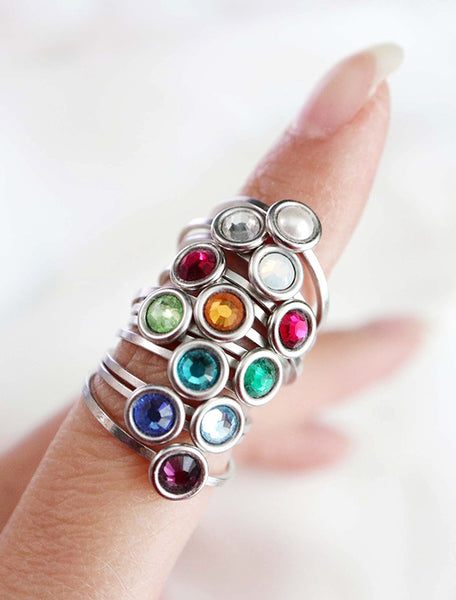 birthstone ring (4mm)