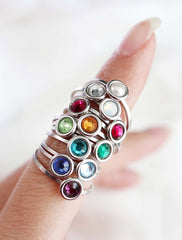 birthstone ring (4mm)
